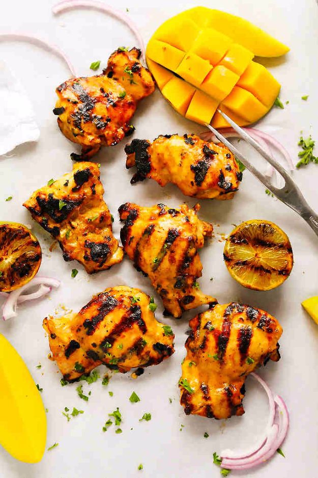 Best Barbecue Recipes - Mango Lime Grilled Chicken - Easy BBQ Recipe Ideas for Lunch, Dinner and Quick Party Appetizers - Grilled and Smoked Foods, Chicken, Beef and Meat, Fish and Vegetable Ideas for Grilling - Sauces and Rubs, Seasonings and Favorite Bar BBQ Tips #bbq #bbqrecipes #grilling