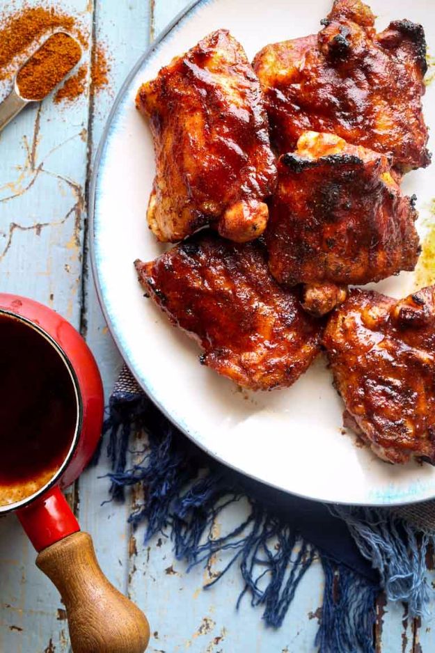 Best Barbecue Recipes - Maple Chipotle Barbecue Chicken - Easy BBQ Recipe Ideas for Lunch, Dinner and Quick Party Appetizers - Grilled and Smoked Foods, Chicken, Beef and Meat, Fish and Vegetable Ideas for Grilling - Sauces and Rubs, Seasonings and Favorite Bar BBQ Tips #bbq #bbqrecipes #grilling