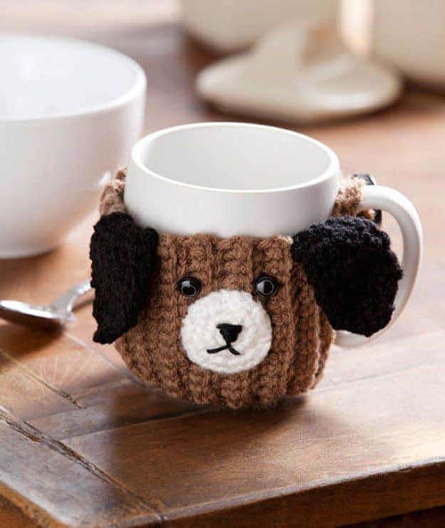 DIY Ideas With Dogs - Puppy Mug Hug - Cute and Easy DIY Projects for Dog Lovers - Wall and Home Decor Projects, Things To Make and Sell on Etsy - Quick Gifts to Make for Friends Who Have Puppies and Doggies - Homemade No Sew Projects- Fun Jewelry, Cool Clothes and Accessories #dogs #crafts #diyideas