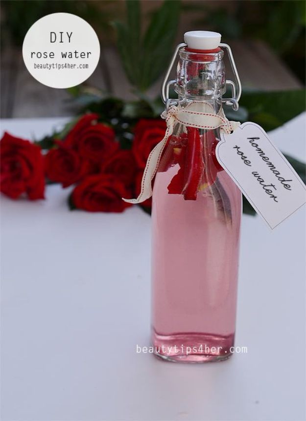 Rose Crafts - Rose Water Toner - Easy Craft Projects With Roses - Paper Flowers, Quilt Patterns, DIY Rose Art for Kids - Dried and Real Roses for Wall Art and Do It Yourself Home Decor - Mothers Day Gift Ideas - Fake Rose Arrangements That Look Amazing - Cute Centerrpieces and Crafty DIY Gifts With A Rose http://diyjoy.com/rose-crafts