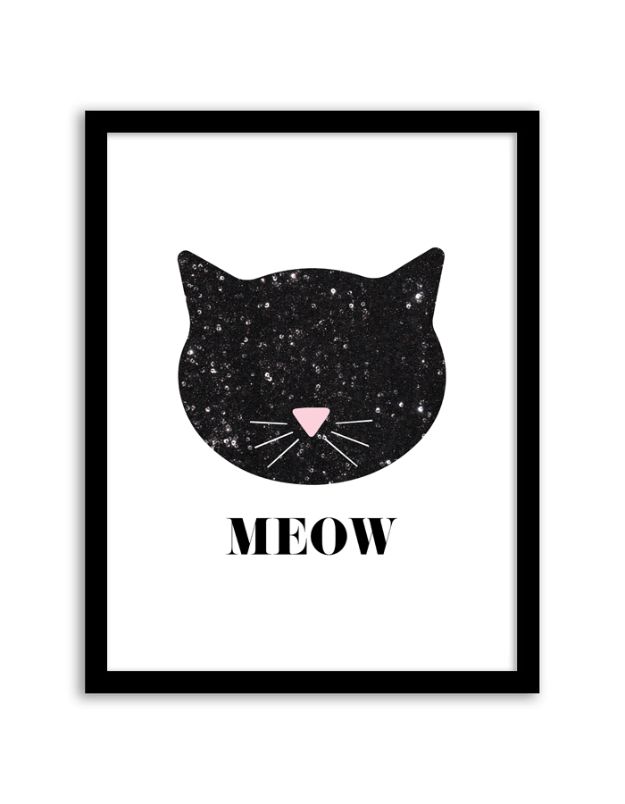 DIY Ideas With Cats - Sequin Cat Wall Art - Cute and Easy DIY Projects for Cat Lovers - Wall and Home Decor Projects, Things To Make and Sell on Etsy - Quick Gifts to Make for Friends Who Have Kittens and Kitties - Homemade No Sew Projects- Fun Jewelry, Cool Clothes, Pillows and Kitty Accessories 