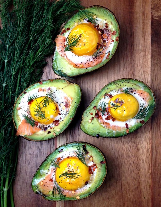 Best Brunch Recipes - Smoked Salmon Egg Stuffed Avocados - Eggs, Pancakes, Waffles, Casseroles, Vegetable Dishes and Side, Potato Recipe Ideas for Brunches - Serve A Crowd and Family with the versions of Eggs Benedict, Mimosas, Muffins and Pastries, Desserts - Make Ahead , Slow Cooler and Healthy Casserole Recipes #brunch #breakfast #recipes