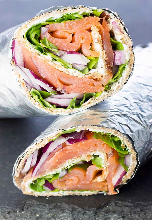 Best Brunch Recipes - Smoked Salmon and Cream Cheese Wraps - Eggs, Pancakes, Waffles, Casseroles, Vegetable Dishes and Side, Potato Recipe Ideas for Brunches - Serve A Crowd and Family with the versions of Eggs Benedict, Mimosas, Muffins and Pastries, Desserts - Make Ahead , Slow Cooler and Healthy Casserole Recipes #brunch #breakfast #recipes