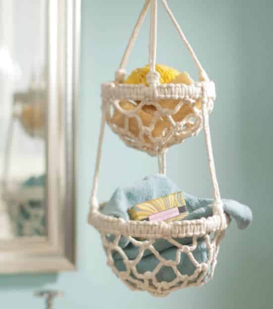 Macrame Crafts - Macrame Hanging Basket - DIY Ideas and Easy Macrame Projects for Home Decor, Gifts and Wall Art - Cool Bracelets, Plant Holders, Beautiful Dream Catchers, Things To Make and Sell on Etsy, How To Make Knots for Your Macrame Craft Projects, Fun Ideas Even Kids and Teens Can Make #macrame #crafts #diyideas