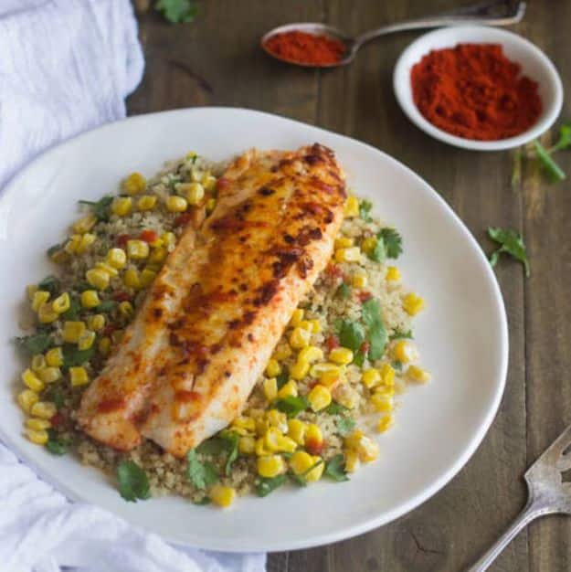 Best Lowfat Recipes - Cilantro Lime Tilapia - Easy Low fat and Healthy Recipe Ideas For Eating Well and Dieting, Weight Loss - Quick Breakfasts, Lunch, Dinner, Snack and Desserts - Foods with Chicken, Vegetables, Salad, Low Carb, Beef, Egg, Gluten Free #lowfatrecipes 