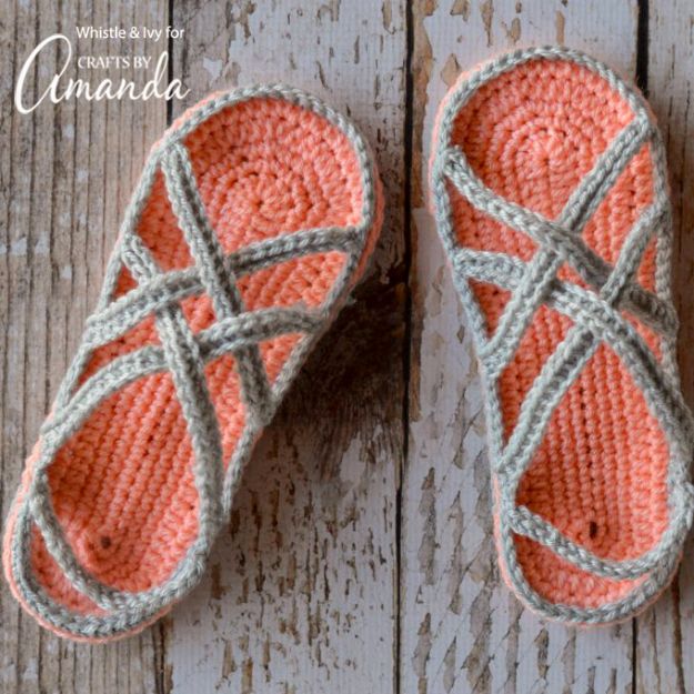 Best Mothers Day Ideas - Crochet Sandals - Easy and Cute DIY Projects to Make for Mom - Cool Gifts and Homemade Cards, Gift in A Jar Ideas - Cheap Things You Can Make for Your Mother http://diyjoy.com/diy-mothers-day-ideas