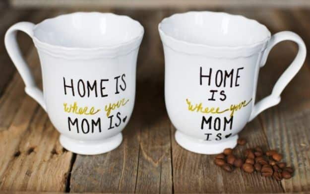 Best Mothers Day Ideas - DIY Mother's Day Mug - Easy and Cute DIY Projects to Make for Mom - Cool Gifts and Homemade Cards, Gift in A Jar Ideas - Cheap Things You Can Make for Your Mother http://diyjoy.com/diy-mothers-day-ideas