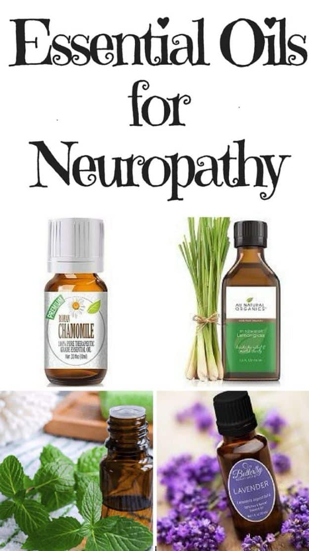 DIY Essential Oil Recipes and Ideas - Essential Oils for Neuropathy - Cool Recipes, Crafts and Home Decor to Make With Essential Oil - Diffuser Projects, Roll On Prodicts for Skin - Recipe Tutorials for Cleaning, Colds, For Sleep, For Hair, For Paint, For Weight Loss #crafts #diy #essentialoils