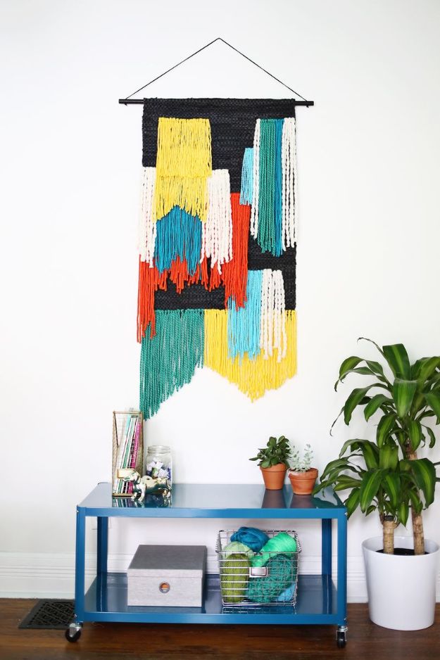 DIY Wall Hangings - Large Tapestry Wall Hanging - Easy Yarn Projects , Macrame Ideas , Fabric Tapestry and Paper Arts and Crafts , Planter and Wood Board Ideas for Bedroom and Living Room Decor - Cute Mobile and Wall Hanging for Nursery and Kids Rooms #wallart #diy #roomdecor