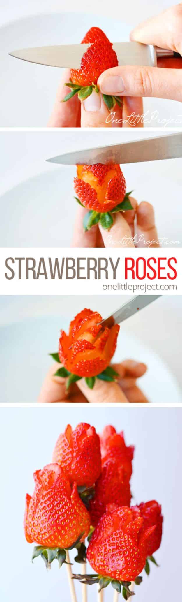 Best Mothers Day Ideas - Strawberry Rose - Easy and Cute DIY Projects to Make for Mom - Cool Gifts and Homemade Cards, Gift in A Jar Ideas - Cheap Things You Can Make for Your Mother http://diyjoy.com/diy-mothers-day-ideas