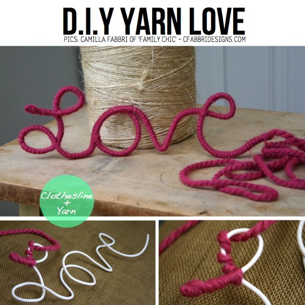 Best Mothers Day Ideas - Yarn Love - Easy and Cute DIY Projects to Make for Mom - Cool Gifts and Homemade Cards, Gift in A Jar Ideas - Cheap Things You Can Make for Your Mother http://diyjoy.com/diy-mothers-day-ideas