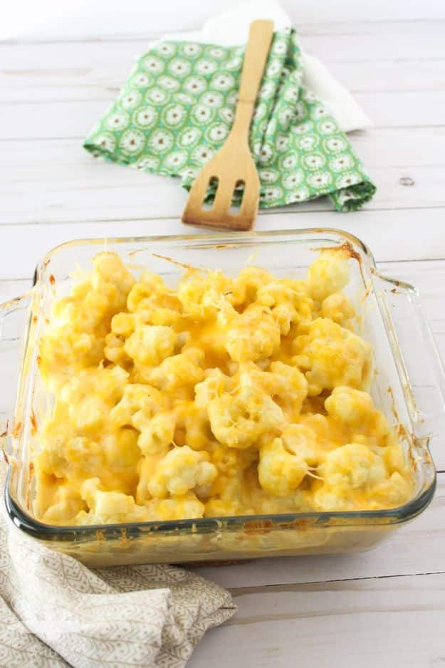 Best Keto Recipes - Cheesy Cauliflower Casserole - Easy Ketogenic Recipe Ideas for Breakfast, Lunch, Dinner, Snack and Dessert - Quick Crockpot Meals, Fat Bombs, Gluten Free and Low Carb Foods To Make For The Keto Diet #keto #ketorecipes #ketodiet