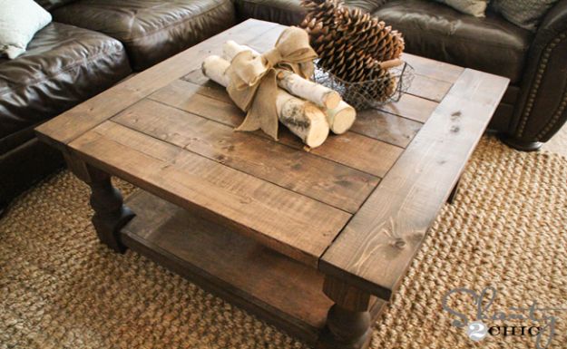 DIY Coffee Tables - Corona Coffee Table - Easy Do It Yourself Furniture Ideas for The Living Room Table - Cool Projects for Making a Coffee Table With Crates, Boxes, Stone, Industrial Pipe, Tile, Pallets, Old Doors, Windows and Repurposed Wood Planks - Rustic Farmhouse Home Decor, Modern Decorating Ideas, Simply Shabby Chic and All White Looks for Minimalist Interiors http://diyjoy.com/diy-coffee-table-ideas