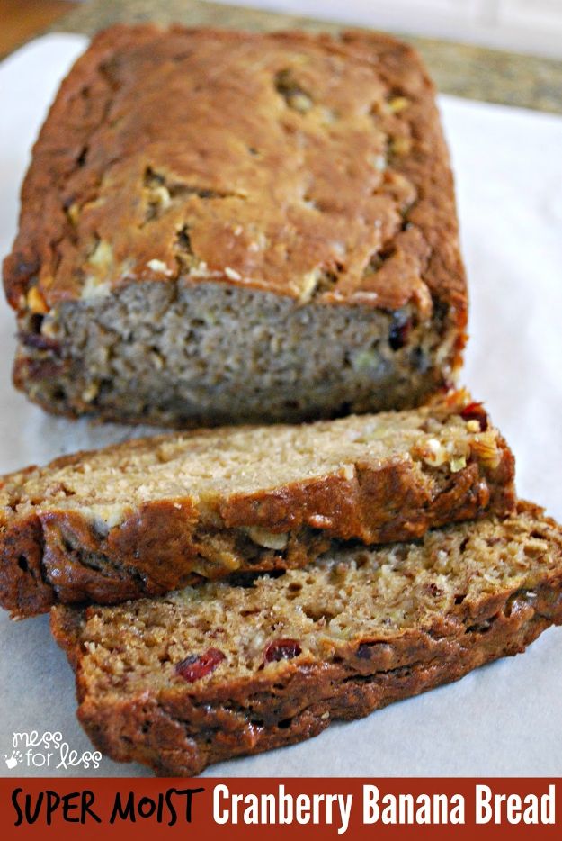 Best Recipes To Teach Your Kids To Cook - Cranberry Banana Bread - Easy Ideas To Show Children How to Prepare Food - Kid Friendly Recipes That Boys and Girls Can Make Themselves - No Bake, 5 Minute Foods, Healthy Snacks, Salads, Dips, Roll Ups, Vegetables and Simple Desserts - Recipes To Learn How To Make Fun Food http://diyjoy.com/best-recipes-teach-kids-to-cook