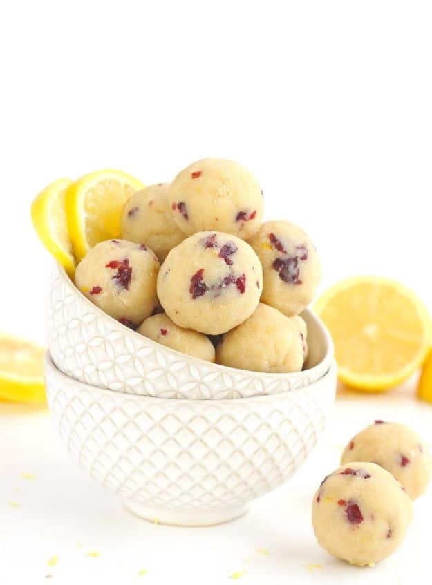 Best Summer Snacks and Snack Recipes - Cranberry Lemon Bites - Quick And Easy Snack Ideas for After Workout, School, Work - Mid Day Treats, Best Small Desserts, Simple and Fast Things To Make In Minutes - Healthy Snacking Foods Made With Vegetables, Cheese, Yogurt, Fruit and Gluten Free Options - Kids Love Making These Sweets, Popsicles, Drinks, Smoothies and Fun Foods - Refreshing and Cool Options for Eating Otuside on a Hot Day   #summer #snacks #snackrecipes #appetizers