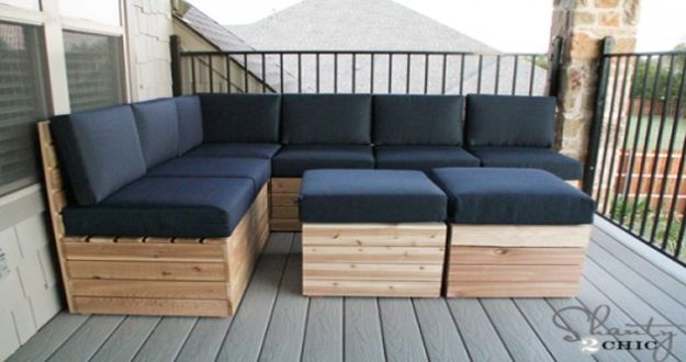 DIY Patio Furniture Ideas - DIY Modular Outdoor Seating - Cheap Do It Yourself Porch and Easy Backyard Furniture, Rocking Chairs, Swings, Benches, Stools and Seating Tutorials - Dining Tables from Pallets, Cinder Blocks and Upcyle Ideas - Sectional Couch Plans With Cushions - Makeover Tips for Existing Furniture #diyideas #outdoors #diy #backyardideas #diyfurniture #patio #diyjoy http://diyjoy.com/diy-patio-furniture-ideas