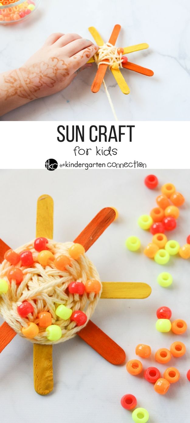 Crafts for Boys - Easy Sun Craft For Kids - Cute Crafts for Young Boys, Toddlers and School Children - Fun Paints to Make, Arts and Craft Ideas, Wall Art Projects, Colorful Alphabet and Glue Crafts, String Art, Painting Lessons, Cheap Project Tutorials and Inexpensive Things for Kids to Make at Home - Cute Room Decor and DIY Gifts to Make for Mom and Dad #diyideas #kidscrafts #craftsforboys