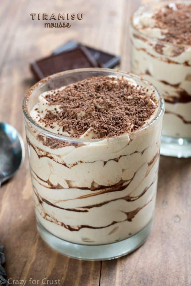 Low Sugar Dessert Recipes - Easy Tiramisu Mousse - Healthy Desserts and Ideas for Healthy Sweets Without Much Sugar - Raw Foods and Easy Clean Eating Dessert Tips, Keto Diet Snacks - Chocolate, Gluten Free, Cakes, Fruit Dips, No Bake, Stevia and Sweetener Options - Diabetic Diets and Diabetes Recipe Ideas for Desserts #recipes #recipeideas #lowsugar #nosugar #lowcalorie #diyjoy #dessertrecipes #lowsugar #dietrecipes