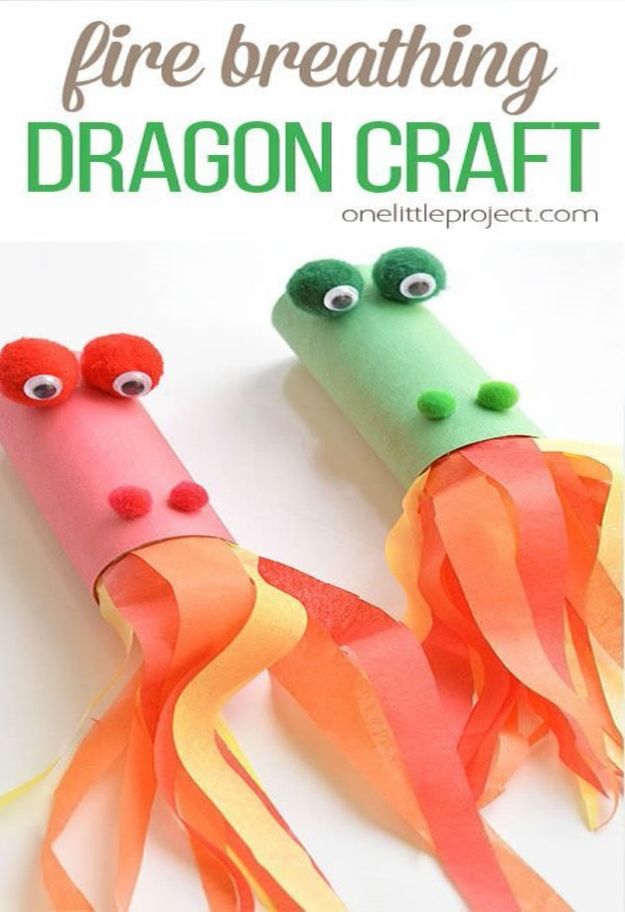 Crafts for Boys - Fire Breathing Dragon Craft - Cute Crafts for Young Boys, Toddlers and School Children - Fun Paints to Make, Arts and Craft Ideas, Wall Art Projects, Colorful Alphabet and Glue Crafts, String Art, Painting Lessons, Cheap Project Tutorials and Inexpensive Things for Kids to Make at Home - Cute Room Decor and DIY Gifts to Make for Mom and Dad #diyideas #kidscrafts #craftsforboys