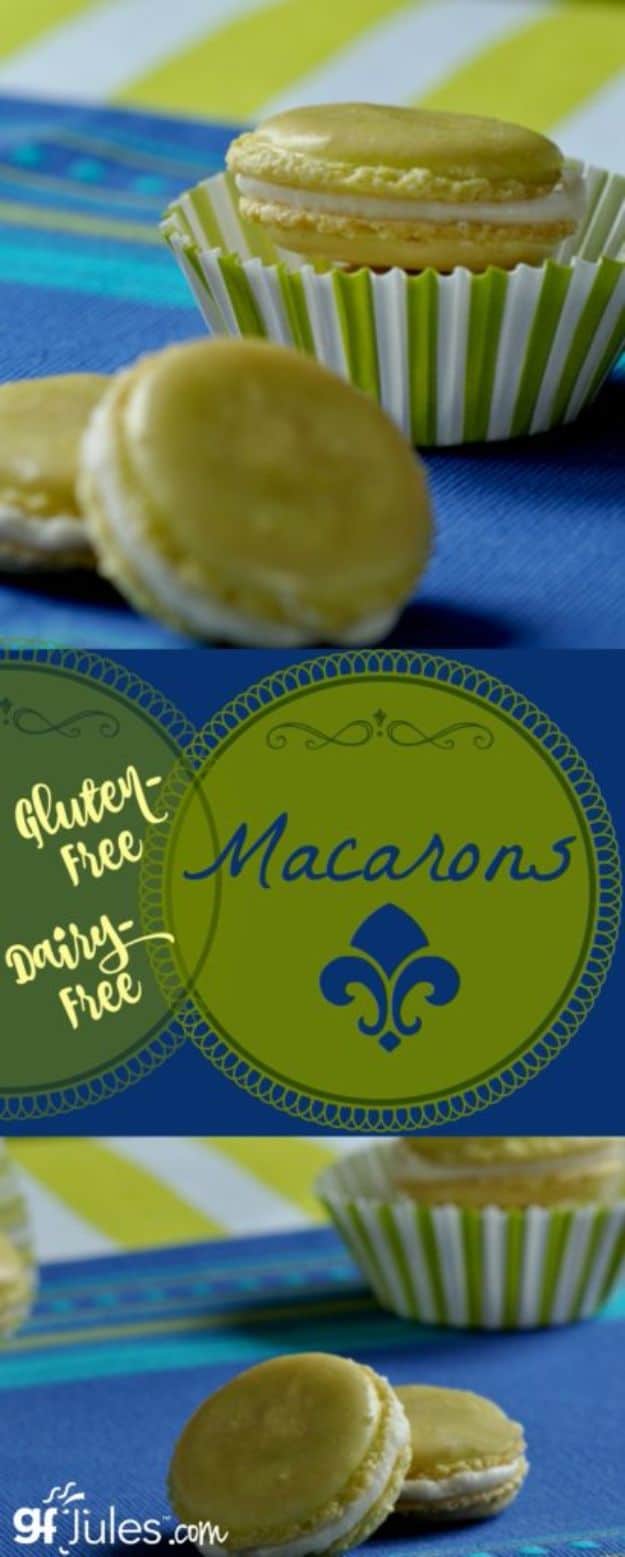 Gluten Free Desserts - Gluten Free French Macarons - Easy Recipes and Healthy Recipe Ideas for Cookies, Cake, Pie, Cupcakes, Cheesecake and Ice Cream - Best No Sugar Glutenfree Chocolate, No Bake Dessert, Fruit, Peach, Apple and Banana Dishes - Flourless Christmas, Thanksgiving and Holiday Dishes #glutenfree #desserts #recipes