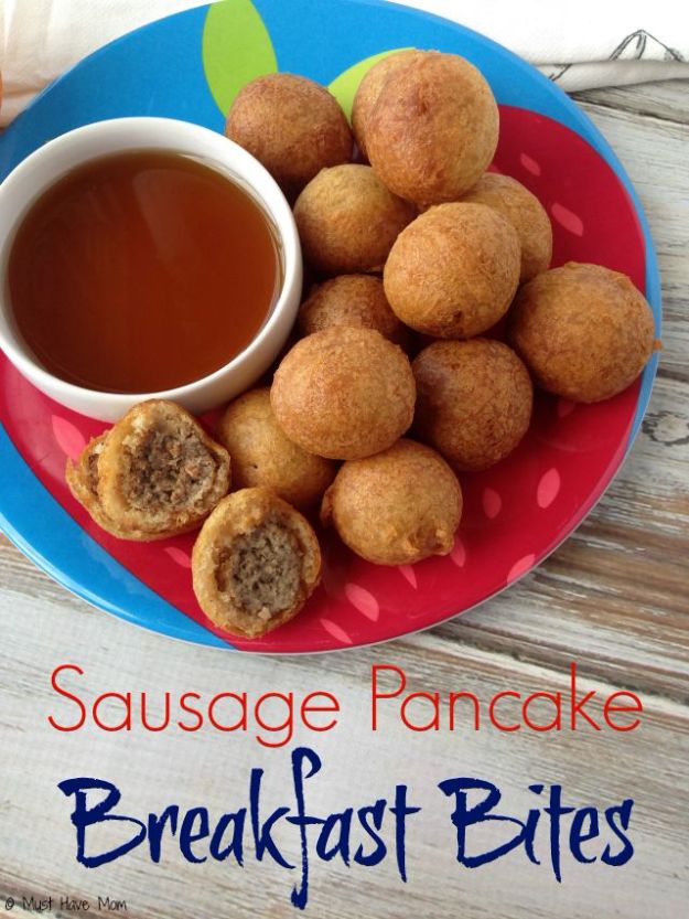 Best Recipes To Teach Your Kids To Cook - Kid Friendly Sausage Pancake Breakfast Bites - Easy Ideas To Show Children How to Prepare Food - Kid Friendly Recipes That Boys and Girls Can Make Themselves - No Bake, 5 Minute Foods, Healthy Snacks, Salads, Dips, Roll Ups, Vegetables and Simple Desserts - Recipes To Learn How To Make Fun Food http://diyjoy.com/best-recipes-teach-kids-to-cook