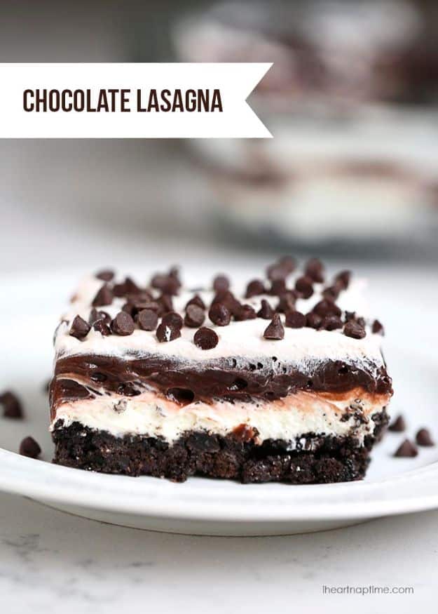 Best Recipes To Teach Your Kids To Cook - No Bake Chocolate Lasagna - Easy Ideas To Show Children How to Prepare Food - Kid Friendly Recipes That Boys and Girls Can Make Themselves - No Bake, 5 Minute Foods, Healthy Snacks, Salads, Dips, Roll Ups, Vegetables and Simple Desserts - Recipes To Learn How To Make Fun Food http://diyjoy.com/best-recipes-teach-kids-to-cook