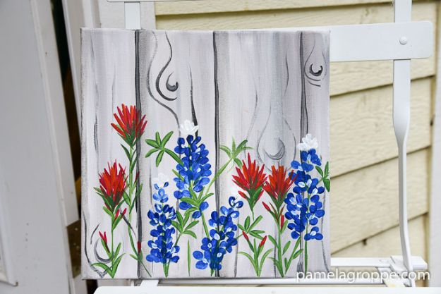 DIY Ideas For Everyone Who Loves Texas - Paint Texas Bluebonnets - Cute Lone Star State Crafts In The Shape of Texas - Best Texan Quotes, Sayings and Signs for Your Porch and Home - Easy Texas Themed Decorating Ideas - Country Crafts, Rustic Home Decor, String Art and Map Projects Shaped Like Texas - Decor for Living Room, Bedroom, Bathroom, Kitchen and Yard http://diyjoy.com/diy-ideas-Texas