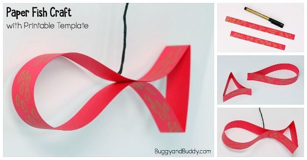 Crafts for Girls - Paper Strip Fish Craft - Cute Crafts for Young Girls, Toddlers and School Children - Fun Paints to Make, Arts and Craft Ideas, Wall Art Projects, Colorful Alphabet and Glue Crafts, String Art, Painting Lessons, Cheap Project Tutorials and Inexpensive Things for Kids to Make at Home - Cute Room Decor and DIY Gifts #girlsgifts #girlscrafts #craftideas #girls
