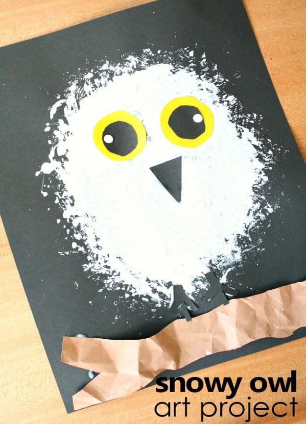 Crafts for Girls - Snowy Owl Craft - Cute Crafts for Young Girls, Toddlers and School Children - Fun Paints to Make, Arts and Craft Ideas, Wall Art Projects, Colorful Alphabet and Glue Crafts, String Art, Painting Lessons, Cheap Project Tutorials and Inexpensive Things for Kids to Make at Home - Cute Room Decor and DIY Gifts #girlsgifts #girlscrafts #craftideas #girls