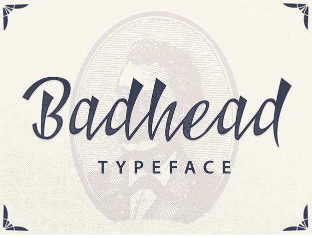 Best Free Fonts To Download for Crafts and DIY Projects - Badhead - Cute, Cool and Professional Looking Font Ideas for Teachers, Crafters and Wedding Decor - Calligraphy, Script, Sans Serif, Handwriting and Vintage Chalkboard Fonts for A Rustic Look - Fun Cricut and Silhouette Downloads - Printables for Signs and Invitations 