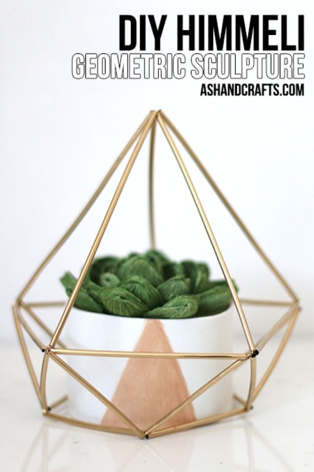 DIY Modern Home Decor - DIY Himmeli Geometric Sculpture - Room Ideas, Wall Art on A Budget, Farmhouse Style Projects - Easy DIY Ideas and Decorations for Apartments, Living Room, Bedroom, Kitchen and Bath - Fixer Upper Tips and Tricks 