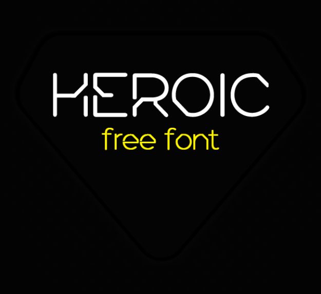 Best Free Fonts To Download for Crafts and DIY Projects - Heroic - Cute, Cool and Professional Looking Font Ideas for Teachers, Crafters and Wedding Decor - Calligraphy, Script, Sans Serif, Handwriting and Vintage Chalkboard Fonts for A Rustic Look - Fun Cricut and Silhouette Downloads - Printables for Signs and Invitations 