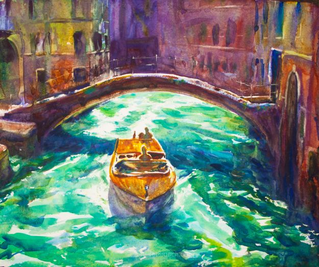 Watercolor Tutorials and Techniques - How To Paint A Venice Boat - How To Paint With Watercolor - Make Watercolor Flowers, Ocean, Sky, Abstract People, Landscapes, Buildings, Animals, Portraits, Sunset - Step by Step Art Lessons for Beginners - Easy Video Tutorials and How To for Watercolors and Paint Washes #art 