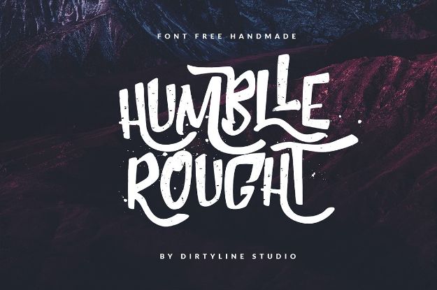 Best Free Fonts To Download for Crafts and DIY Projects - Humblle Rought - Cute, Cool and Professional Looking Font Ideas for Teachers, Crafters and Wedding Decor - Calligraphy, Script, Sans Serif, Handwriting and Vintage Chalkboard Fonts for A Rustic Look - Fun Cricut and Silhouette Downloads - Printables for Signs and Invitations 