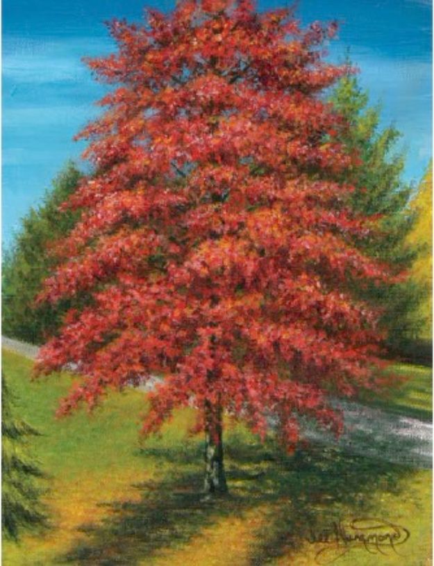Acrylic Painting Tutorials and Techniques - Paint An Autumn Tree In Acrylic - How To Paint With Acrylic Paint- DIY Acrylic Painting Ideas on Canvas - Make Flowers, Ocean, Sky, Abstract People, Landscapes, Buildings, Animals, Portraits, Sunset With Acrylics - Step by Step Art Lessons for Beginners - Easy Video Tutorials and How To for Acrylic Paintings #art #painting