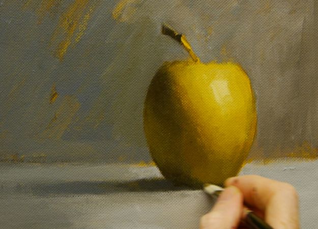 Acrylic Painting Tutorials and Techniques - Painting An Apple In Acrylics - DIY Acrylic Painting Ideas on Canvas - Make Flowers, Ocean, Sky, Abstract People, Landscapes, Buildings, Animals, Portraits, Sunset With Acrylics - Step by Step Art Lessons for Beginners - Easy Video Tutorials and How To for Acrylic Paintings #art #painting