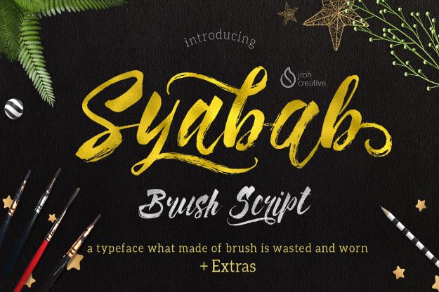 Best Free Fonts To Download for Crafts and DIY Projects - Syabab - Cute, Cool and Professional Looking Font Ideas for Teachers, Crafters and Wedding Decor - Calligraphy, Script, Sans Serif, Handwriting and Vintage Chalkboard Fonts for A Rustic Look - Fun Cricut and Silhouette Downloads - Printables for Signs and Invitations 