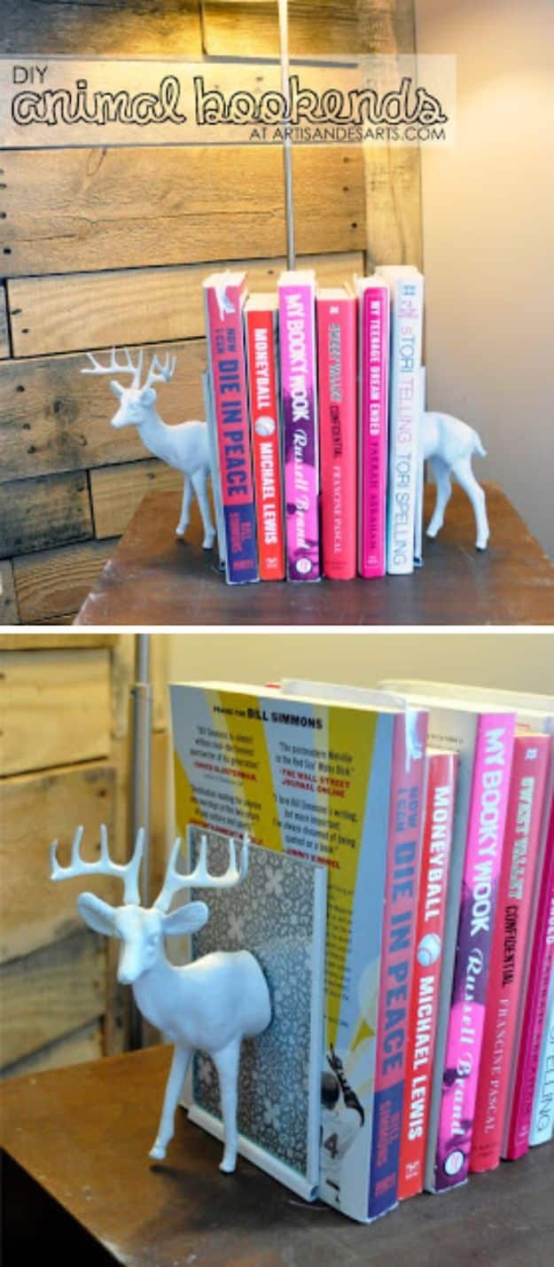 All White DIY Room Decor - White Plastic Animal Bookends - Creative Home Decor Ideas for the Bedroom and Living Room, Kitchen and Bathroom - Do It Yourself Crafts and White Wall Art, Bedding, Curtains, Lamps, Lighting, Rugs and Accessories - Easy Room Decoration Ideas for Modern, Vintage Farmhouse and Minimalist Furnishings - Furniture, Wall Art and DIY Projects With Step by Step Tutorials and Instructions #diydecor