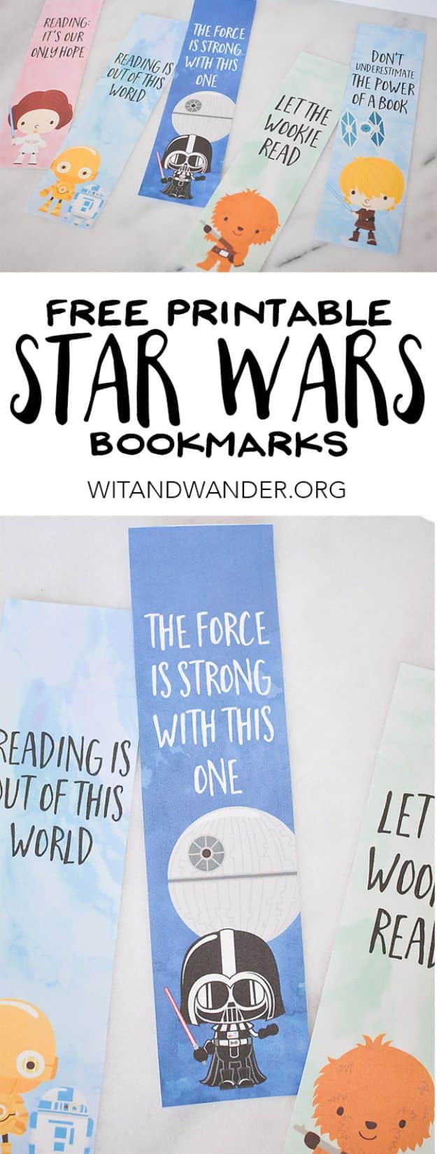 Best Free Printables for Crafts - Star Wars Bookmark Free Printable - Quotes, Templates, Paper Projects and Cards, DIY Gifts Cards, Stickers and Wall Art You Can Print At Home - Use These Fun Do It Yourself Template and Craft Ideas 