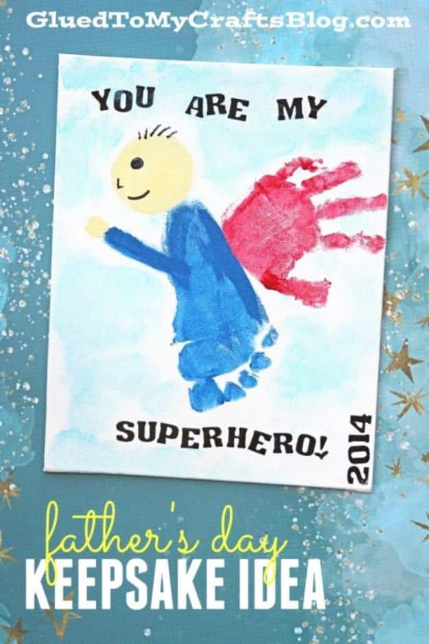 Best DIY Fathers Day Cards - You Are My Superhero Father's Day Card - Easy Card Projects to Make for Dad - Cute and Quick Things To Make For Your Father - Paper, Cardboard, Gift Card, Cool Ideas for Kids and Teens To Make - Funny, Thoughtful, Homemade Cards for Him 