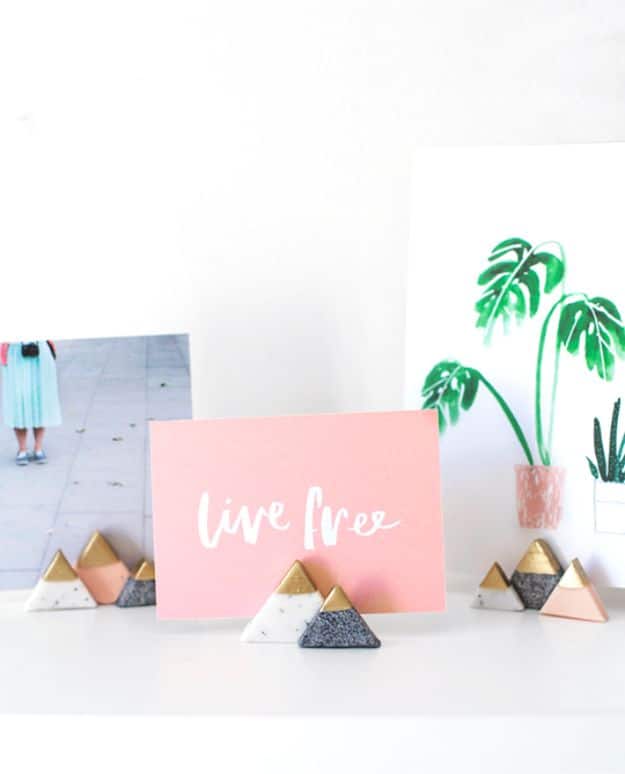 Crafts To Make and Sell - DIY Confetti Tray - Cheap Things to Sell for Profit - Best Selling Etsy Shop Ideas You Can Make With Cheap Supplies - DIY Mini Mountain Photo Holders 