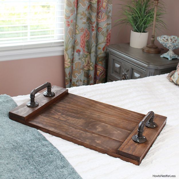 Crafts To Make and Sell - DIY Stained Wood Tray - 75 MORE Easy DIY Ideas for Cheap Things To Sell on Etsy, Online and for Craft Fairs. Make Money with crafts to sell ideas #crafts