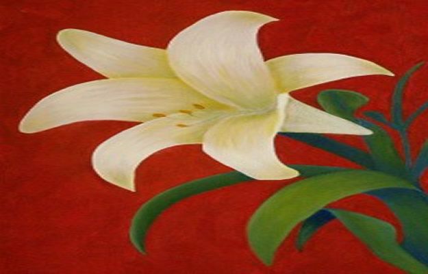 How To Paint Flowers - How To Paint A Lily Step By Step - Step by Step Tutorials for Painting Roses, Daisies, Whimsical and Abstract Floral Techniques - Easy Acrylic Flower Tutorial for Beginners - Paint on Wood, Canvas, On Wasll, Rocks, Fabric and Paper - Step by Step Instructions and How To #painting #diy 