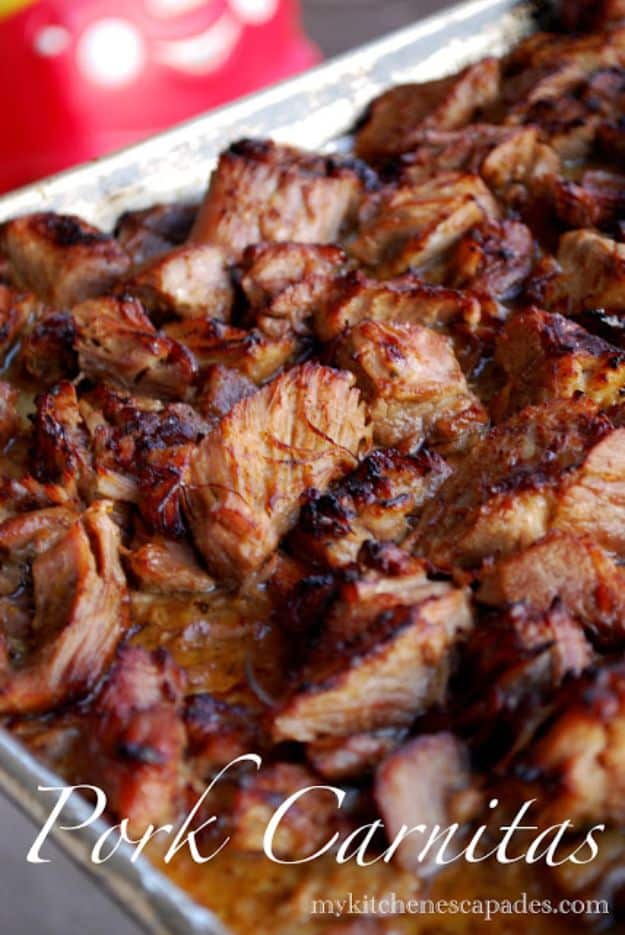 Best Mexican Food Recipes - Authentic Pork Carnitas - Authentic Mexican Foods and Recipe Ideas for Casseroles, Quesadillas, Tacos, Appetizers, Tamales, Enchiladas, Crockpot, Chicken, Beef and Healthy Foods - Desserts and  dessert#recipes #mexican