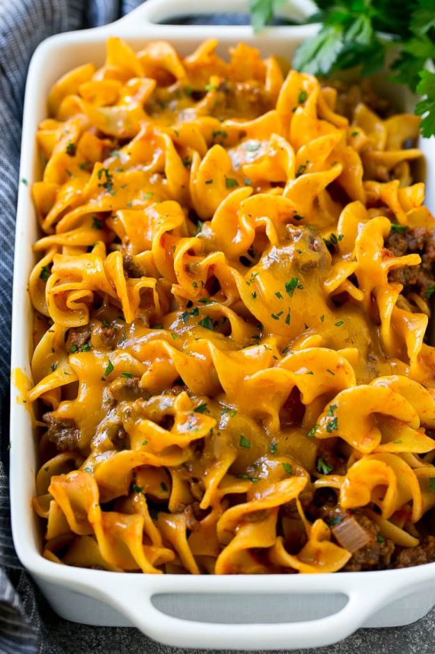 Best Recipes With Ground Beef - Beef Noodle Casserole - Easy Dinners and Ground Beef Recipe Ideas - Quick Lunch Salads, Casseroles, Tacos, One Skillet Meals - Healthy Crockpot Foods With Hamburger Meat - Mexican Casserole, Instant Pot Carne Molida, Low Carb and Keto Diet - Rice, Pasta, Potatoes and Crescent Rolls 
