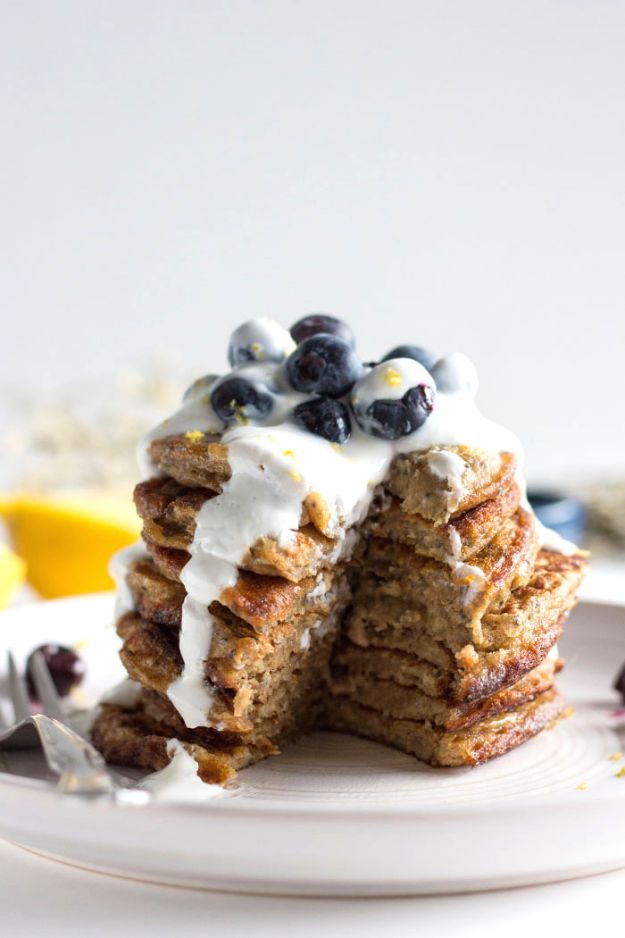 Best Pancake Recipes - Blueberry Chia Seed Pancakes - Homemade Pancakes With Banana, Berries, Fruit and Maple Syrup - How To Make Pancake Mix at Home - Gluten Free, Low Fat and Healthy Recipes - Breakfast and Brunch Recipe Ideas - Silver Dollar, Buttermilk, Make Ahead and Quick Versions With Strawberries and Blueberries #pancakes #pancakerecipes #recipeideas #breakfast #breakfastrecipes http://diyjoy.com/pancake-recipes