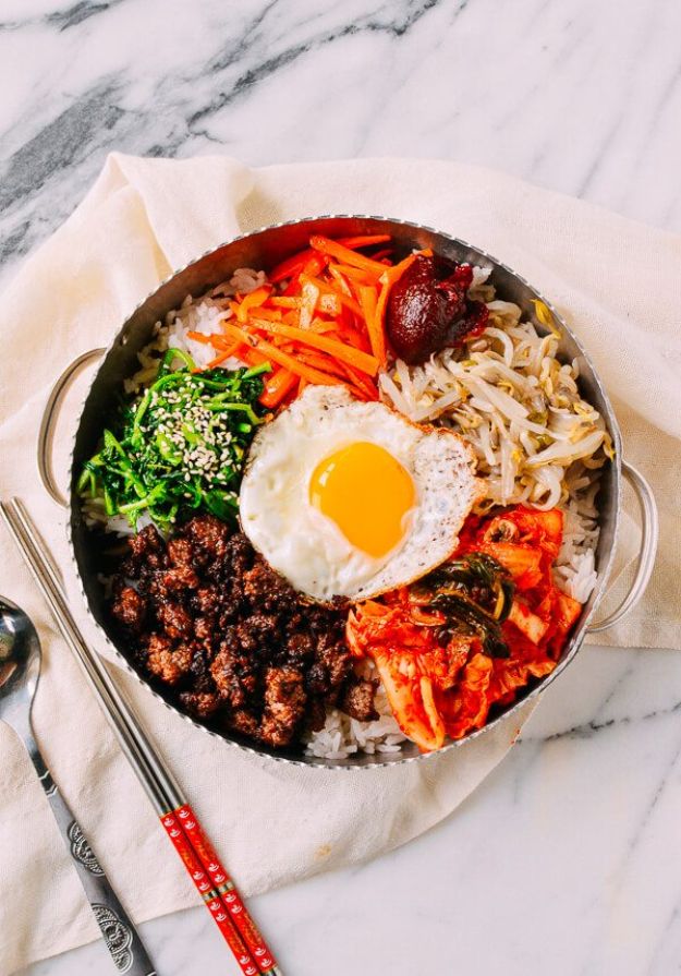 Best Recipes With Ground Beef - Easy Korean Beef Bibimbap - Easy Dinners and Ground Beef Recipe Ideas - Quick Lunch Salads, Casseroles, Tacos, One Skillet Meals - Healthy Crockpot Foods With Hamburger Meat - Mexican Casserole, Instant Pot Carne Molida, Low Carb and Keto Diet - Rice, Pasta, Potatoes and Crescent Rolls 