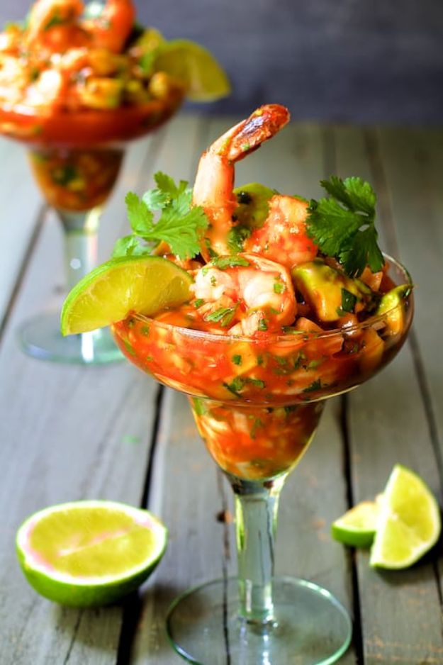 Best Mexican Food Recipes - Mexican Shrimp Cocktail - Authentic Mexican Foods and Recipe Ideas for Casseroles, Quesadillas, Tacos, Appetizers, Tamales, Enchiladas, Crockpot, Chicken, Beef and Healthy Foods - Desserts and  dessert#recipes #mexican