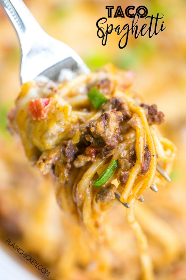 Best Mexican Food Recipes - Taco Spaghetti – Homemade Authentic Mexican Version - Mexican Beef Soup - Authentic Mexican Foods and Recipe Ideas for Casseroles, Quesadillas, Tacos, Appetizers, Tamales, Enchiladas, Crockpot, Chicken, Beef and Healthy Foods - Desserts and  dessert#recipes #mexican
