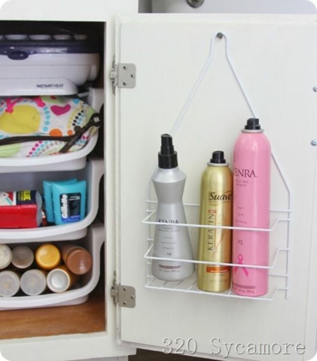 Dollar Store Organizing Ideas - Under The Sink Organization - Easy Organization Projects from Dollar Tree and Dollar Stores - Quick Closet Makeovers, Pantry Storage, Shoe Box Projects, Tension Rods, Car and Household Cleaning - Hacks and Tips for Organizing on a Budget - Cheap Idea for Reducing Clutter around the House, in the Kitchen and Bedroom http://diyjoy.com/dollar-store-organizing-ideas